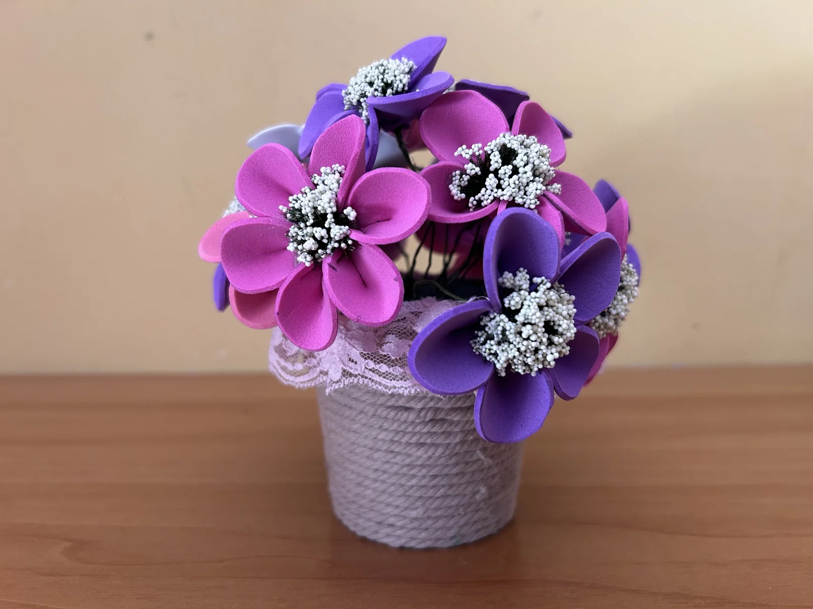 Bouquet viola e rosa